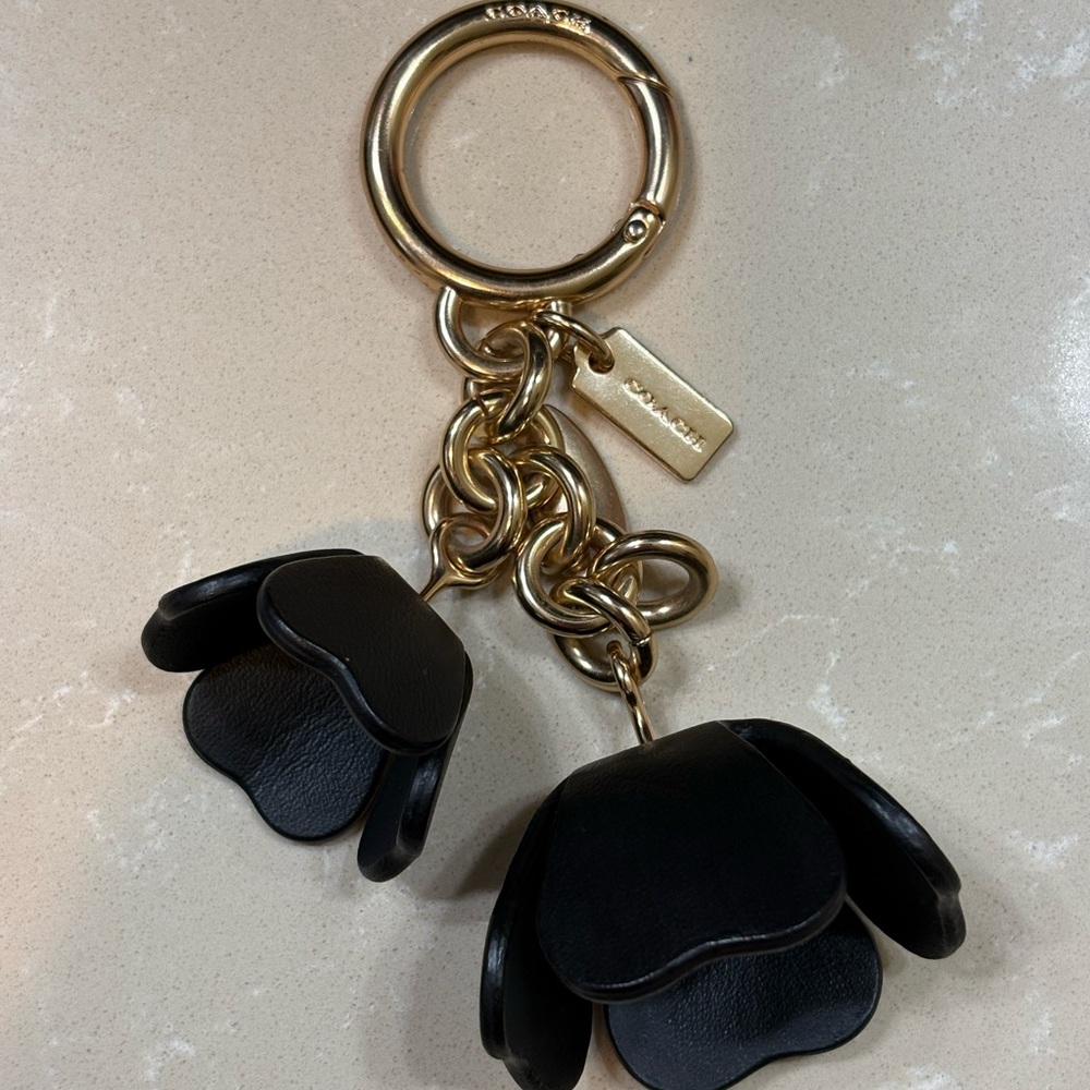 Coach Floral Keychain